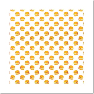 Burger Pattern Posters and Art